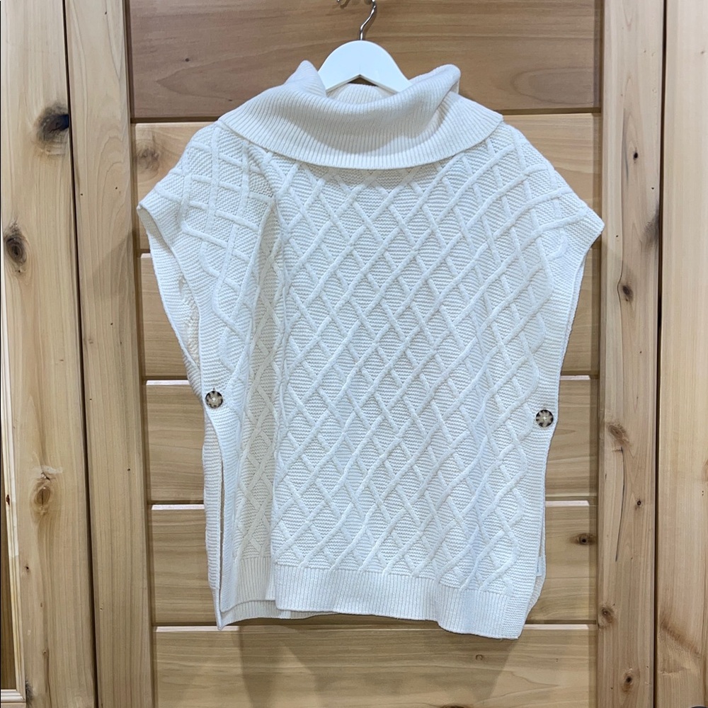 Tantrums Cream Cowl Neck Sweater